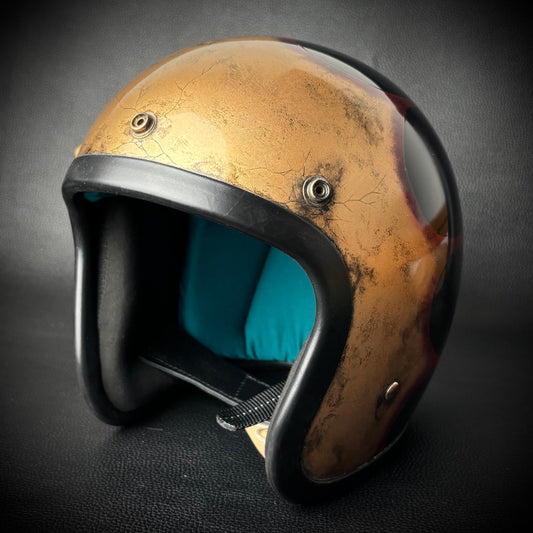 OCEAN BEETLE-LAC2|スキャロップ《ブラスゴールド&ダークチェリースモークライン》