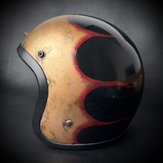 OCEAN BEETLE-LAC2｜スキャロップ《ブラスゴールド＆ダークチェリースモークライン》