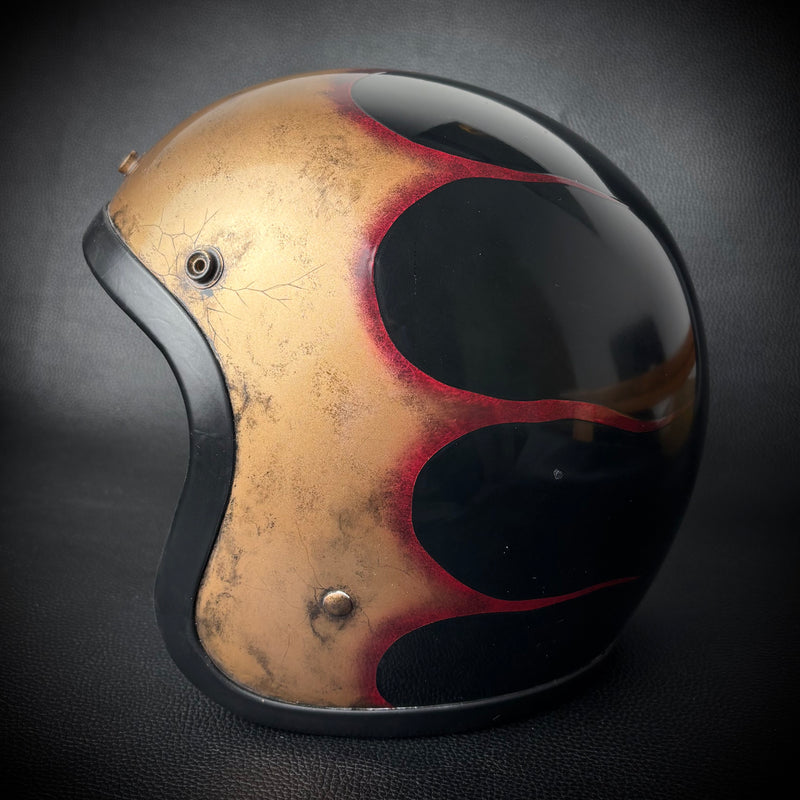 OCEAN BEETLE-LAC2｜スキャロップ《ブラスゴールド＆ダークチェリースモークライン》