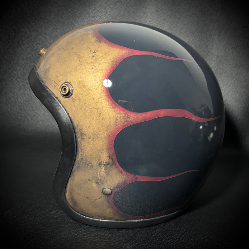 OCEAN BEETLE-LAC2｜スキャロップ《ブラスゴールド＆ダークチェリースモークライン》